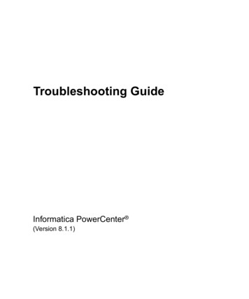 PowerCenter 8.1.1 Troubleshooting Guide