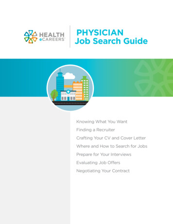 PHYSICIAN Job Search Guide - Health ECareers
