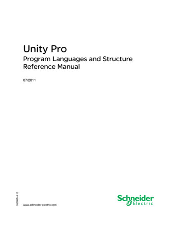 Program Languages And Structure Reference Manual