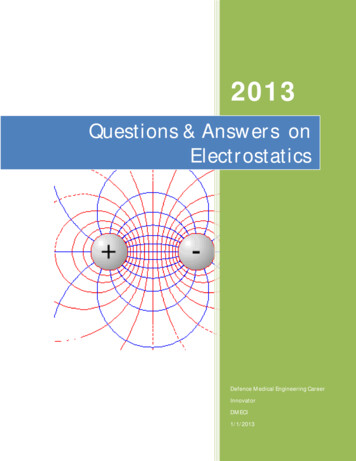 Questions & Answers On Electrostatics