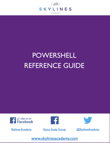 POWERSHELL REFERENCE GUIDE - Microsoft
