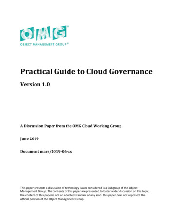 Practical Guide To Cloud Governance - OMG