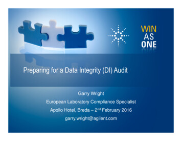 Preparing For A Data Integrity (DI) Audit