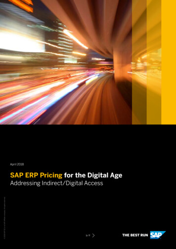 SAP ERP Pricing For The Digital Age