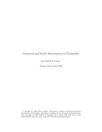 Grinstead And Snell’s Introduction To Probability