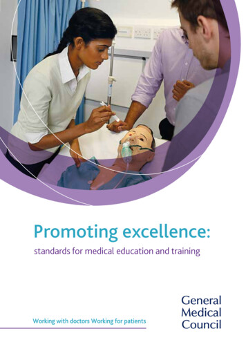 Promoting Excellence: Standards For Medical Education And .