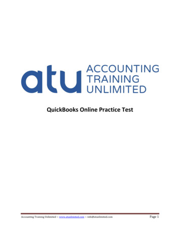 QuickBooks Online Practice Test - Bookkeeperassociation 