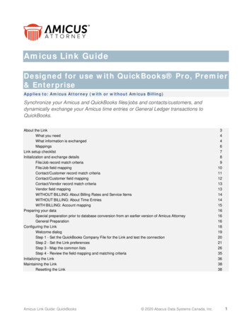 QuickBooks Link Guide - Microsoft