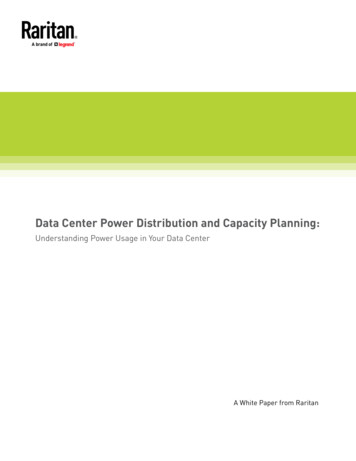 Data Center Power Distribution And Capacity Planning