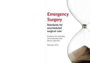 Emergency Surgery - Rcseng.ac.uk