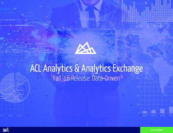 ACL Analytics & Analytics Exchange - Dab Europe