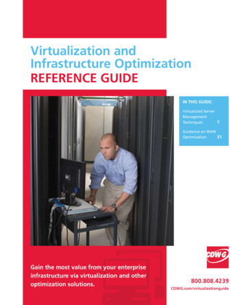 Virtualization And Infrastructure Optimization Reference Guide