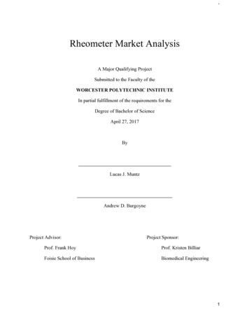 Rheometer Market Analysis Final Draft