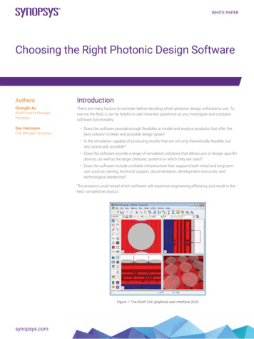 Choosing The Right Photonic Design Software