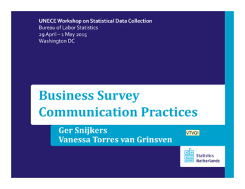 Business Survey Communication Practices - UNECE