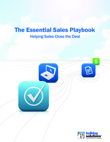 The Essential Sales Playbook - Bulldog Solutions