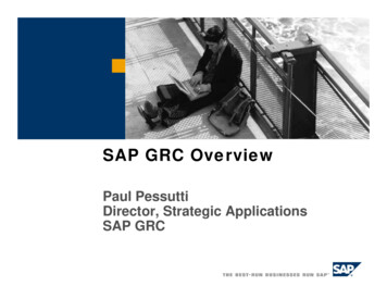 SAP GRC Overview