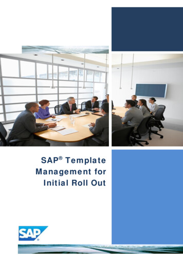 SAP Template Management For Initial Roll Out