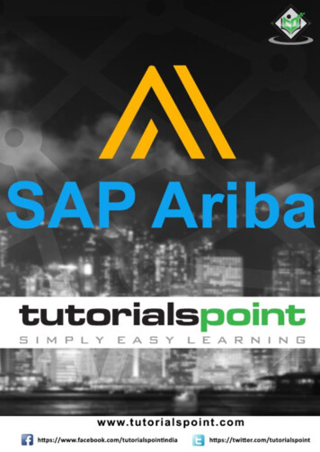 SAP Ariba - Tutorialspoint