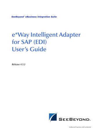 E*Way Intelligent Adapter For SAP (EDI) User’s Guide