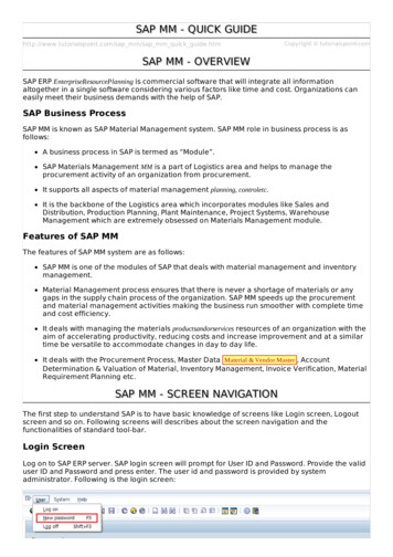 SAP MM Quick Guide - Tutorialspoint