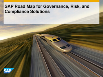 SAP Road Map For Governance, Risk, And Compliance Solutions