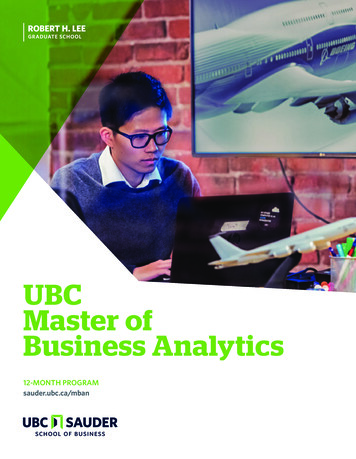 UBC Master Of Business Anal Ytics