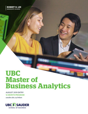 UBC Master Of Business Analytics