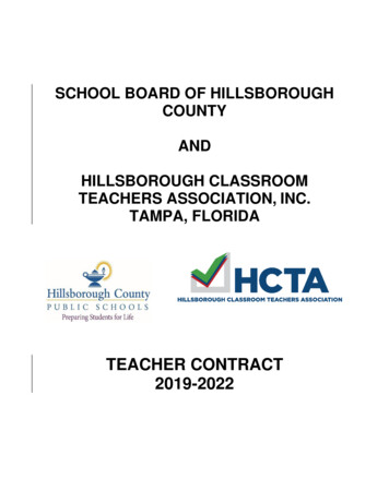TEACHER CONTRACT 2019-2022 - HCTA