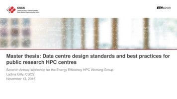 Master Thesis: Data Centre Design Standards And Best .