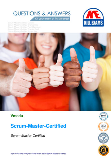 Scrum-Master-Certified - Actual Exam Questions Updated .