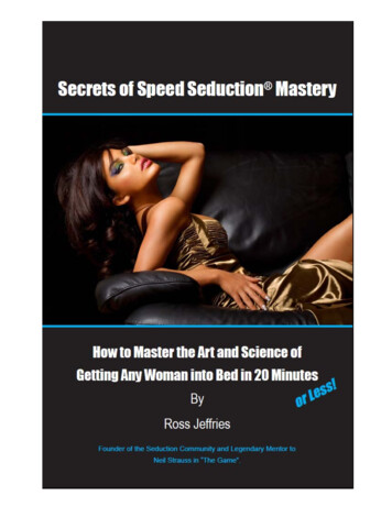 Secrets Of Speed Seduction Mastery Cover