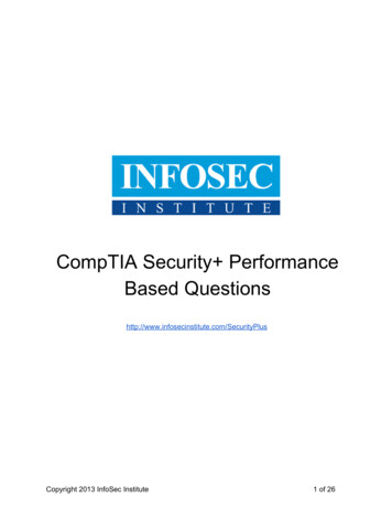 CompTIA Security Performance Based Questions