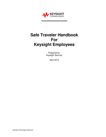Safe Traveler Handbook For Keysight Employees