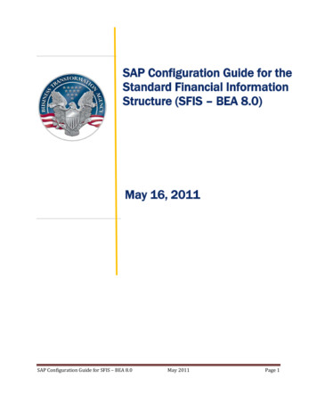 SAP Configuration Guide For The Standard Financial .