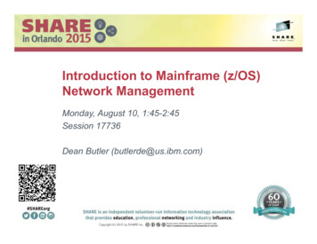 Introduction To Mainframe (z/OS) Network Management