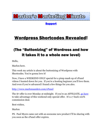 Wordpress Shortcodes Revealed!