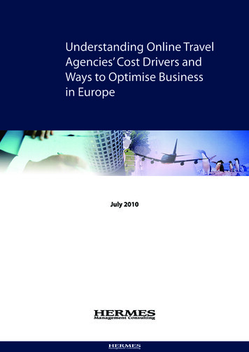 Understanding Online Travel Agencies’ Cost Drivers And .