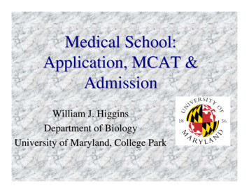 Medical School: Application, MCAT & Admission