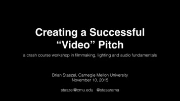 Creating A Successful “Video” Pitch