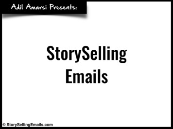 StorySelling Emails - Amazon Web Services