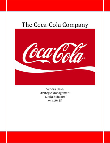 The Coca-Cola Company - Weebly
