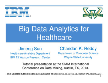 Big Data Analytics For Healthcare - SIAM
