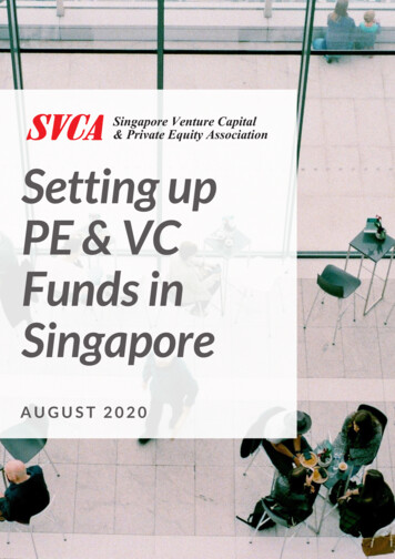 Singapore Funds In PE & VC Setting Up - SVCA