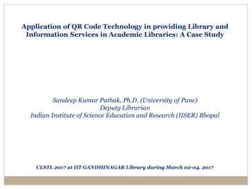 Application Of QR Code Technology In Providing Library And .