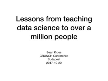 Lessons From Teaching Data Science To Over A Million People