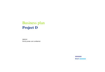 Project D - #1 Professional Business Plan Makers And .