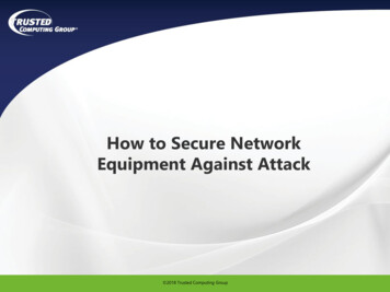 How To Secure Network Equipment Against Attack