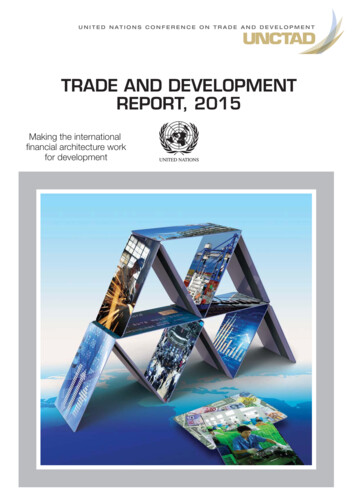 TRADE AND DEVELOPMENT REPORT, 2015 - UNCTAD