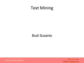 Text Mining - Lecturer.ukdw.ac.id